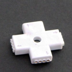 RGB 4 pin "L" "T" ''+" "一" type Connector For LED RGB Strip connecter to 90 180 360 degrees Both for 5050 3528 RGB Strip