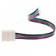 10MM Snap Down Strip Wire LED Strip Connector for RGB LED Strip