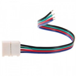10MM Snap Down Strip Wire LED Strip Connector for RGB LED Strip