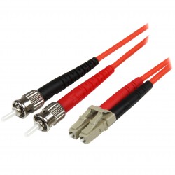 Fiber Optic Cable - Multimode Duplex 50/125 - LSZH - LC/ST - 1 m