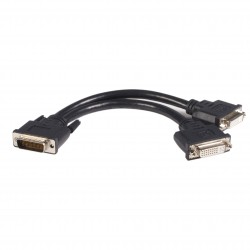 8in LFH 59 Male to Dual Female DVI I DMS 59 Cable