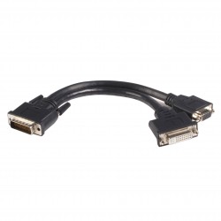 Cable Adaptador de 20cm LFH59 DMS59 a DVI-D y VGA - Macho a Hembra - DMS-59