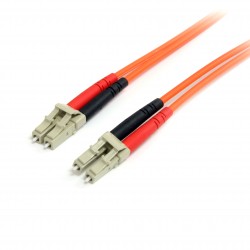 Cable de Fibra Óptica - Dúplex Multimodo 62,5/125 - LSZH - LC/LC - 1m