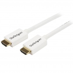 Cable HDMI de alta velocidad de 7m - Macho a Macho - Certificado CL3 Instalación en Pared - Blanco