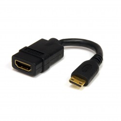 5in High Speed HDMI Adapter Cable - HDMI to HDMI Mini- F/M