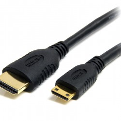 1 m High Speed HDMI Cable with Ethernet - HDMI to HDMI Mini- M/M