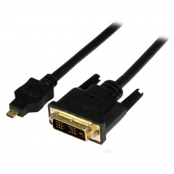 Adaptador Cable Conversor de 1m Micro HDMI a DVI-D para Tablet y Teléfono Móvil