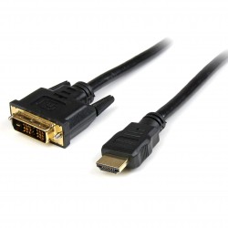 Cable HDMI a DVI 1m - DVI-D Macho - HDMI Macho - Adaptador - Negro