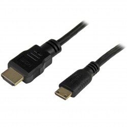 1 ft High Speed HDMI Cable with Ethernet - HDMI to HDMI Mini- M/M