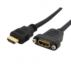 3 ft Standard HDMI Cable for Panel Mount - F/M