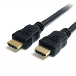 Cable HDMI de alta velocidad con Ethernet 1m -2x HDMI Macho - Ultra HD 4k x 2k - Negro
