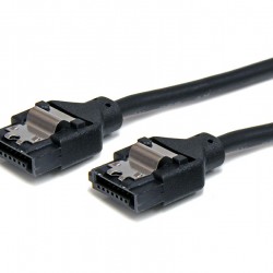 Cable SATA Serial ATA 30cm Cable Redondo con Cierre de Seguridad Bloqueo con Pestillo Latching