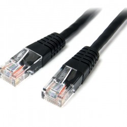 Cable de Red Ethernet 15m UTP Patch Cat5e Cat 5e RJ45 Moldeado - Negro