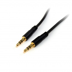 Cable de 3m Delgado de Audio Estéreo - 3,5mm - Macho a Macho