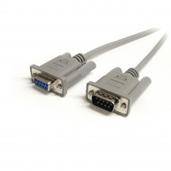 Cable de 91cm de Extensión DB9 Serie Serial RS232 EGA Macho a Hembra - Extensor Gris