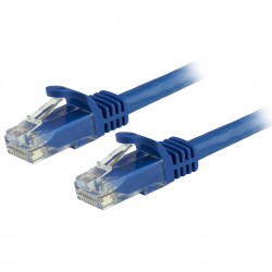 Cable de Red Ethernet Snagless Sin Enganches Cat 6 Cat6 Gigabit 15m - Azul