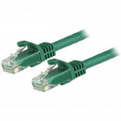 Cable de Red Gigabit Ethernet 15m UTP Patch Cat6 Cat 6 RJ45 Snagless Sin Enganches - Verde
