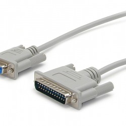 10 ft Cross Wired DB9 to DB25 Serial Null Modem Cable - F/M