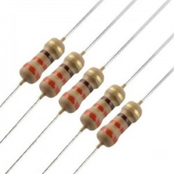 10X220ohm 1/4w resistor