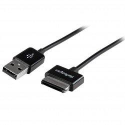 Cable 3m USB 2.0 Cargador y Datos para Asus Transformer Tablet - Negro