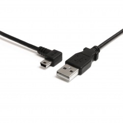 Cable de 91cm USB 2.0 acodado a la izquierda Mini B - Cable Adaptador USB A a Mini B
