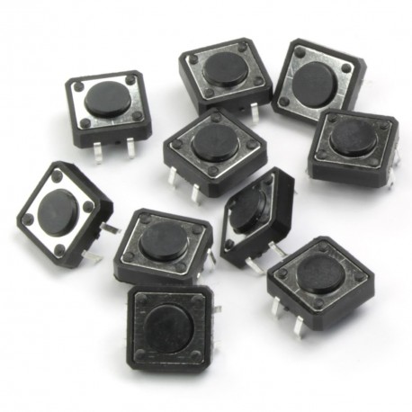 12mm push buttons 10x