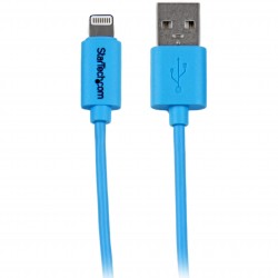 Cable de 1 metro con Conector Lightning de Apple a USB para iPhone / iPod / iPad - Azul