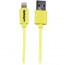 Cable de 1 metro con Conector Lightning de Apple a USB para iPhone / iPod / iPad - Amarillo