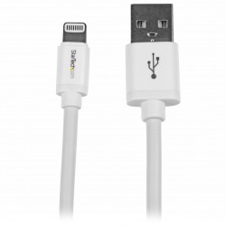 Cable de 2m Lightning de 8 Pin a USB A 2.0 para Apple iPod iPhone 5 iPad - Blanco