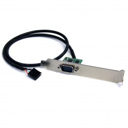 Adaptador 0,6m Header Cabezal Bracket Serie Serial DB9 RS232 a USB Interno de Placa Base