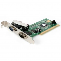 Tarjeta Adaptadora PCI de 2 Puertos Serie RS232 DB9 UART 16550 Serial - 5V