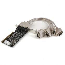 Tarjeta Adaptadora PCI de 4 Puertos Serie RS232 DB9 UART 16C950 - Salida de Corriente Power Output