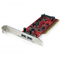 Tarjeta Adaptador PCI USB 3.0 SuperSpeed de 2 puertos - Hub Concentrador Interno