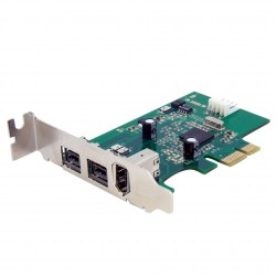3 Port 2b 1a Low Profile 1394 PCI Express FireWire Card Adapter