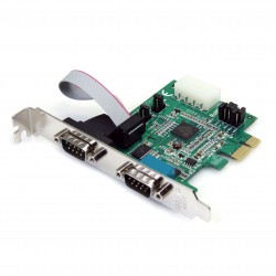 2 Port Native PCI Express RS232 Serial Adapter Card with 16950 UART