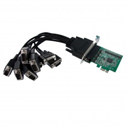 8 Port Native PCI Express RS232 Serial Adapter Card with 16950 UART