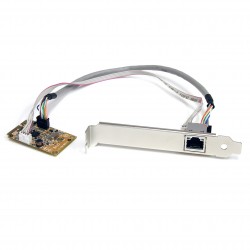Adaptador Tarjeta de Red NIC Mini PCI Express PCI-e PCIe 1 Puerto Gigabit Ethernet RJ45