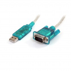 Cable Adaptador 0,9m USB a Puerto Serie Serial RS232 DB9 PC Mac Linux