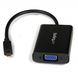 Cable Adaptador Externo Conversor de Vídeo y Audio Micro HDMI a VGA - 1920x1200
