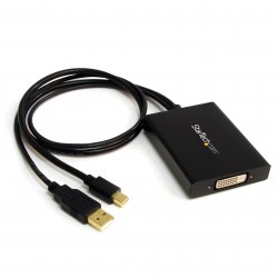 Adaptador Vídeo Mini DisplayPort a DVI - Conversor DP++ - 2560x1600 - Activo