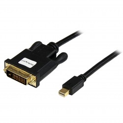 10 ft Mini DisplayPort to DVI Adapter Converter Cable – Mini DP to DVI 1920x1200 - Black