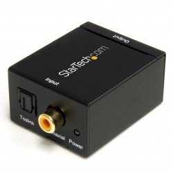 SPDIF Digital Coaxial or Toslink Optical to Stereo RCA Audio Converter