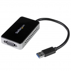 USB 3.0 to VGA External Video Card Multi Monitor Adapter with 1-Port USB Hub – 1920x1200