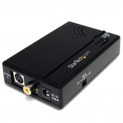 Adaptador Conversor de Audio y Vídeo Compuesto RCA S-Video a HDMI - HD 1080p