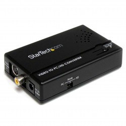 Adaptador Conversor de S-Video - Video Compuesto y por Componentes RCA a VGA