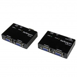 Kit Extensor Vídeo VGA por Cable Cat5 UTP Ethernet de Red 4 Puertos - 2x Locales - 2x Remotos