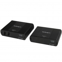 2 Port USB 2.0 Extender over Cat5 or Cat6 - Up to 330 ft (100m)