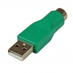 Adaptador Ratón conector PS/2 PS2 MiniDIN a USB - Macho USB - Hembra Mini-DIN