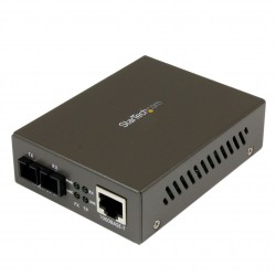 Conversor de Medios Gigabit Ethernet RJ45 a Fibra Óptica SC Multimodo - 550m