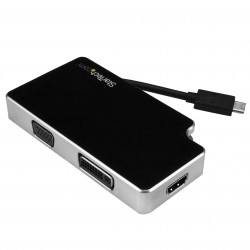 Adaptador de Viajes A/V 3-en-1 USB-C a VGA, DVI o HDMI - 4K